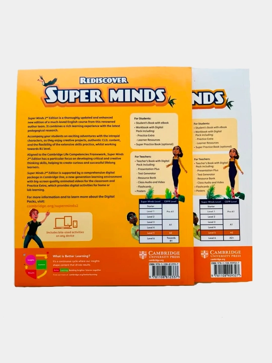 Super Minds 1, 2, 3, 4, 5, 6, Student's Book + Workbook + CD диск