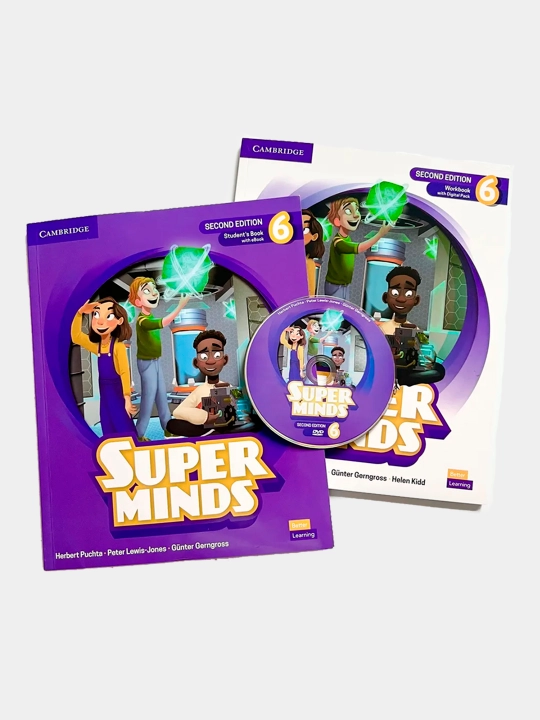 Super Minds 1, 2, 3, 4, 5, 6, Student's Book + Workbook + CD disk