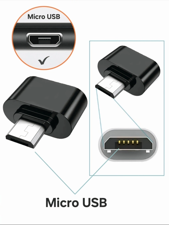 USB Type-C, USB Micro va USB Lightning adapteri
