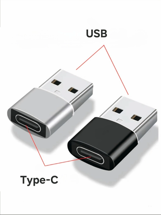 USB Type-C, USB Micro va USB Lightning adapteri
