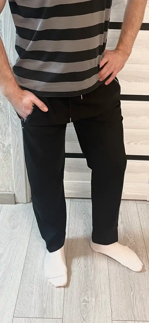 Erkaklar yupqa shimlari, sport, fitnes, yugurish uchun, qora, kichik o'lchamda 145-175 sm