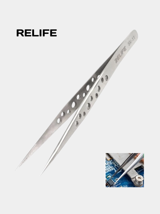 RELIFE SK - 11, SK - 15 pinseti, to‘g‘ri, antistatik, sirpanmaydi - 