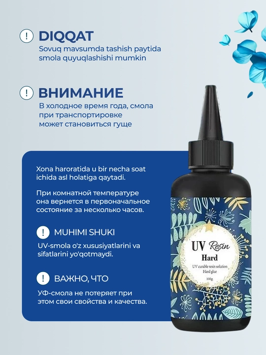 UV epoksid smola, bir komponentli, zargarlik buyumlari yasash uchun