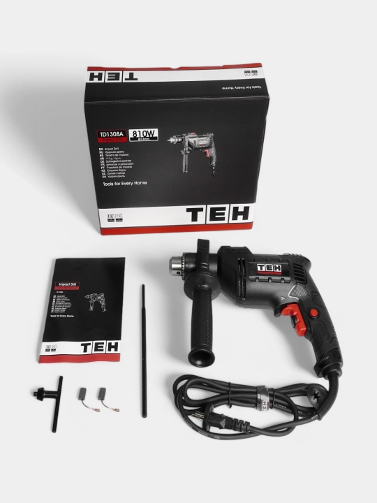 Zarbli drel TEH TD1308A, 810 Vt, 2800 ob/min, 41600 ud/min