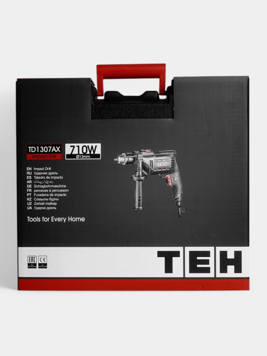TEH TD1307AX zarba drel, 710 Vt, 2800 ayl/daq, daqiqasiga 41600 zarba