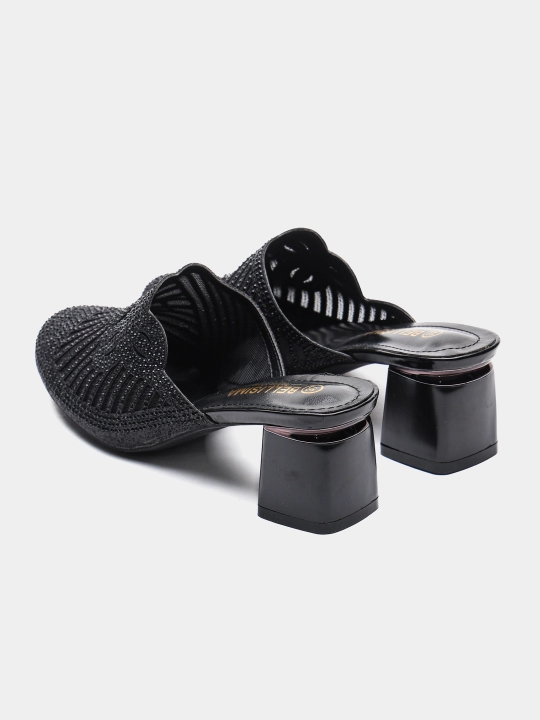 BELLISIMA 3927-9C ayollar myulisi, 5 sm poshna, qora, 36–40 o‘lcham