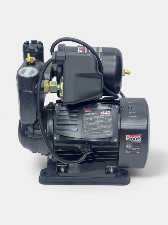 Вакуумный насос TEH PW750, 57 л/мин, 750 Вт, глубина всасывания до 9 м