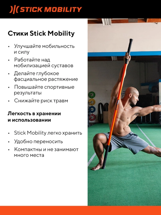 Бодибар, одинарный стик Stick mobility