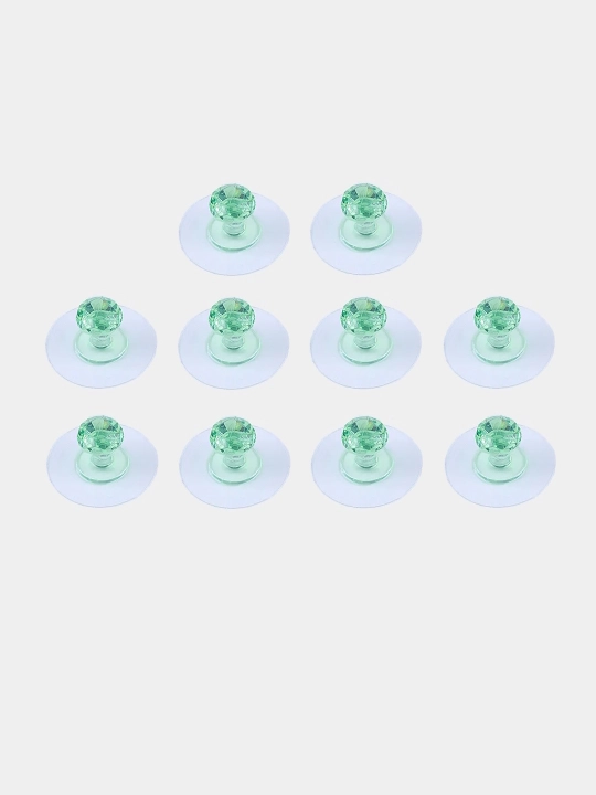 Oshxona va hammom uchun o'z-o'zidan yopishqoq, plastik ilgaklar, PEEPS, SPARENT, 10 dona