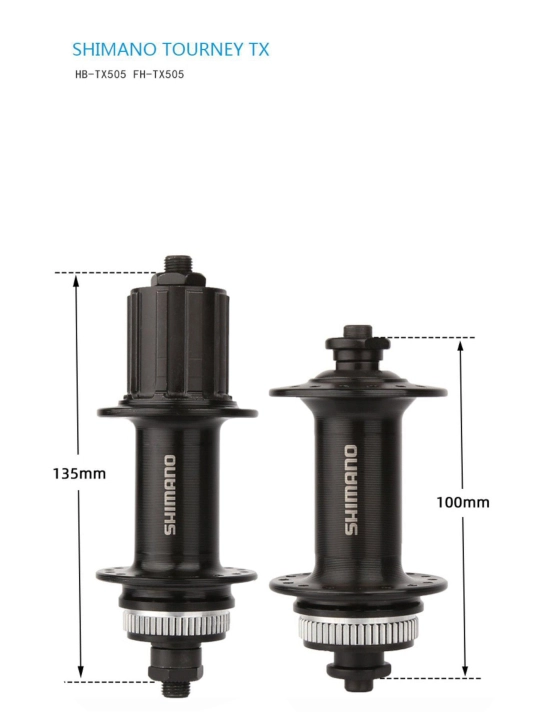 Shimano Tourney TX vtulka to‘plami Center Lock 8–10 tezlik, 32/36 spitsa