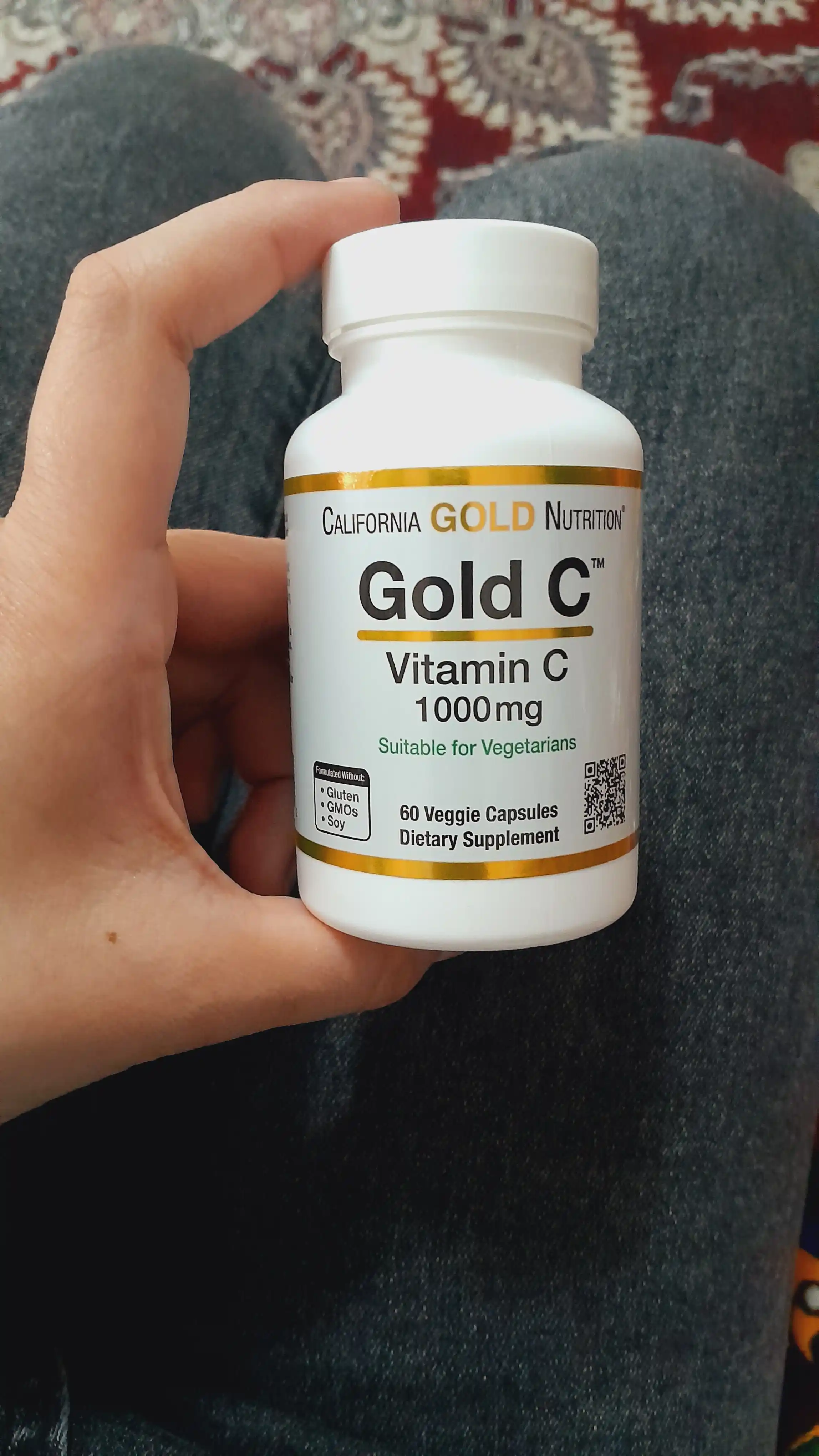 Витамин С California Gold Nutrition Gold C, 1000 мг, 60 капсул