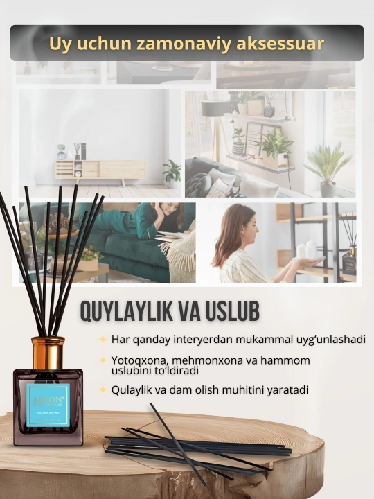 Ароматизатор-диффузор Areon Home Perfume для дома и офиса, 150 мл