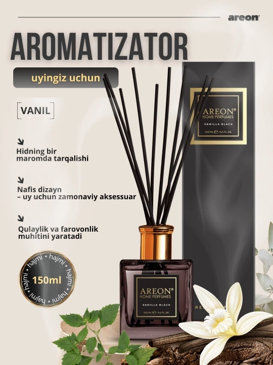 Ароматизатор-диффузор Areon Home Perfume для дома и офиса, 150 мл