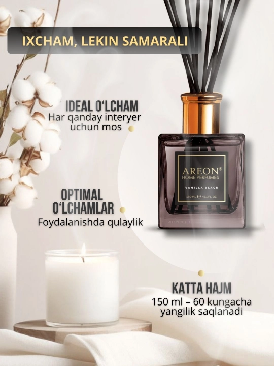 Ароматизатор-диффузор Areon Home Perfume для дома и офиса, 150 мл