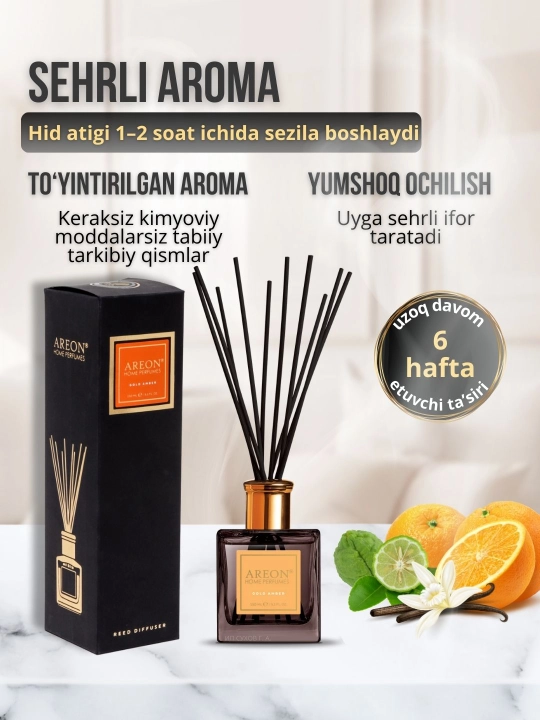 Ароматизатор-диффузор Areon Home Perfume для дома и офиса, 150 мл