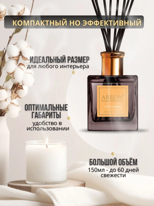 Ароматизатор-диффузор Areon Home Perfume для дома и офиса, 150 мл