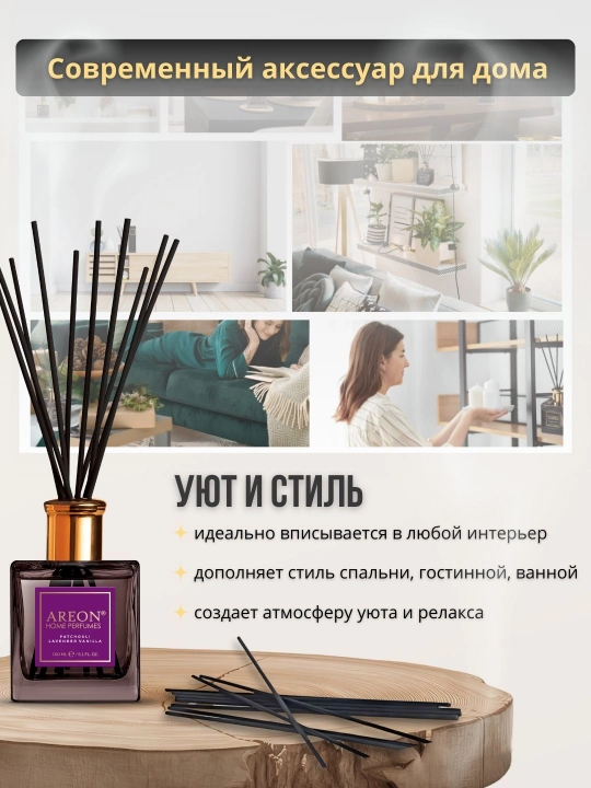 Ароматизатор-диффузор Areon Home Perfume для дома и офиса, 150 мл