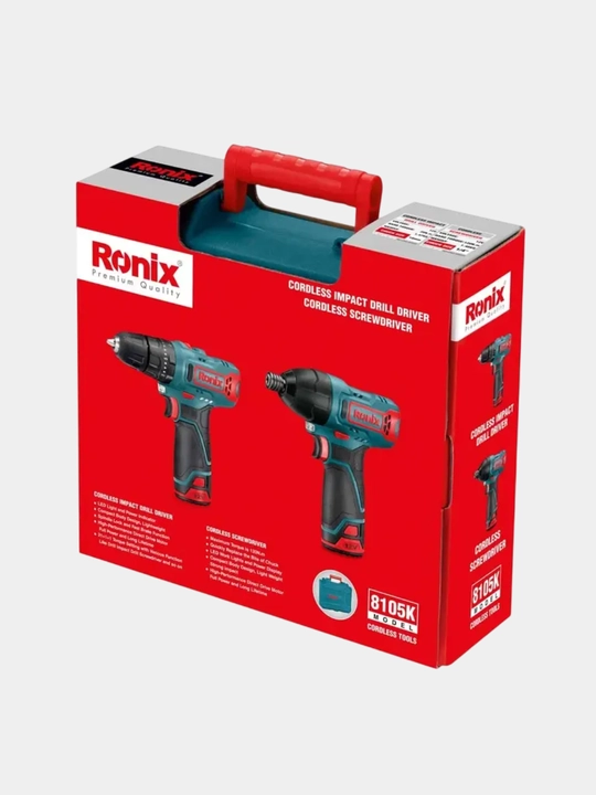 Ronix 8105K 12V аkkumulyatorli burchak drel-shurupoverti