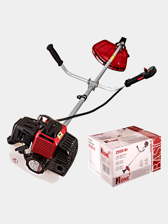Benzinli trimmer NUMBER ONE GT520-C, gazonokosilka, 2300 Vt, 2.3 ot kuchi, 52 sm³