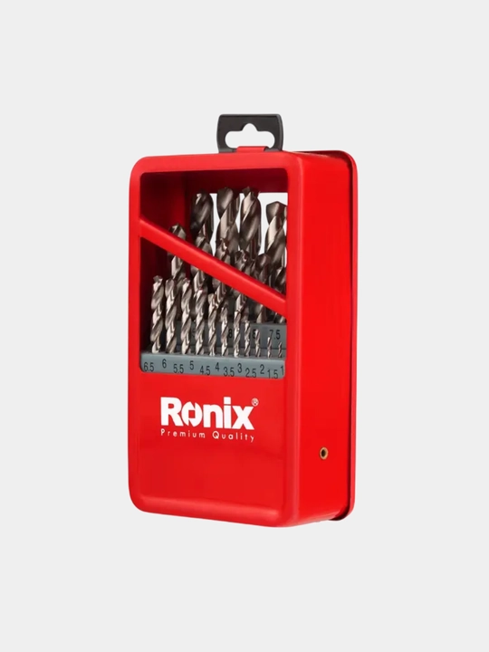Ronix RH-5582 metall uchun burg‘ulash uchlari to‘plami, 25 dona, 1-13 mm