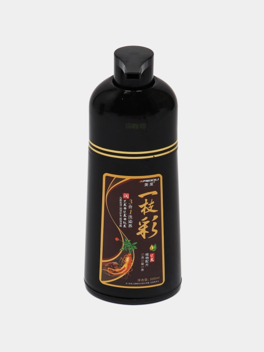 Shampun-bo'yoq, sochlarni qoraytirish va bo'yash uchun: qora, jigarrang, 500 ml