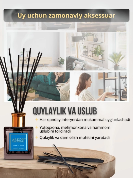 Ароматизатор-диффузор Areon Home Perfume для дома и офиса, 150 мл