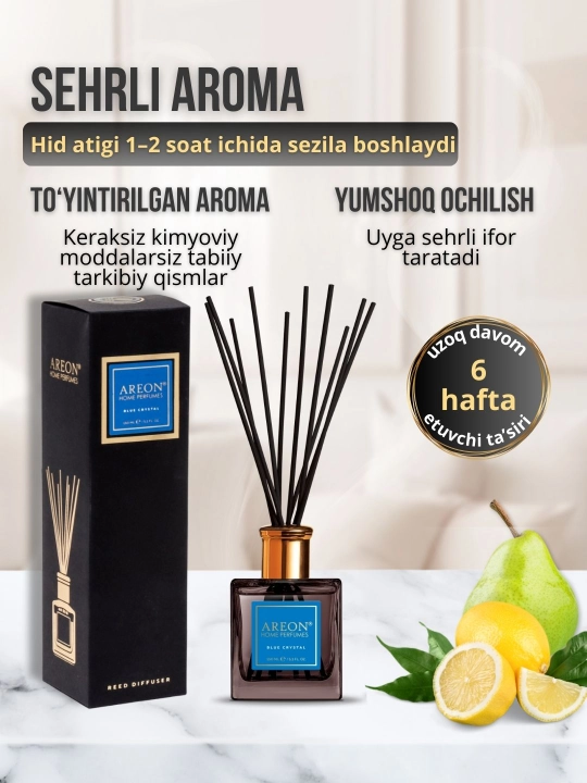 Ароматизатор-диффузор Areon Home Perfume для дома и офиса, 150 мл