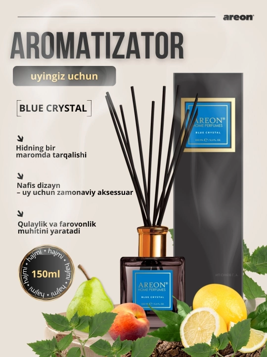 Ароматизатор-диффузор Areon Home Perfume для дома и офиса, 150 мл