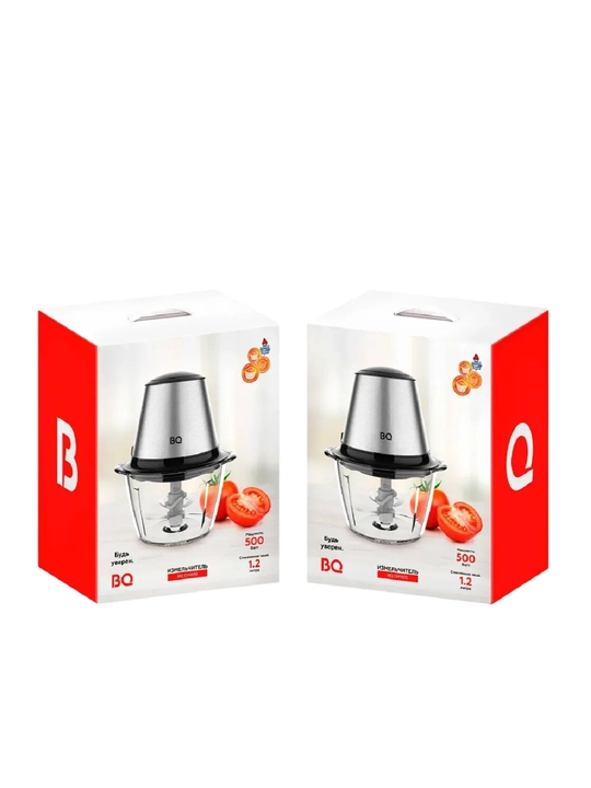 Chopper maydalagich BQ CH1005, go'sht va sabzavotlar uchun, hajmi 1200 ml, 2 tezlik, 500 Vt
