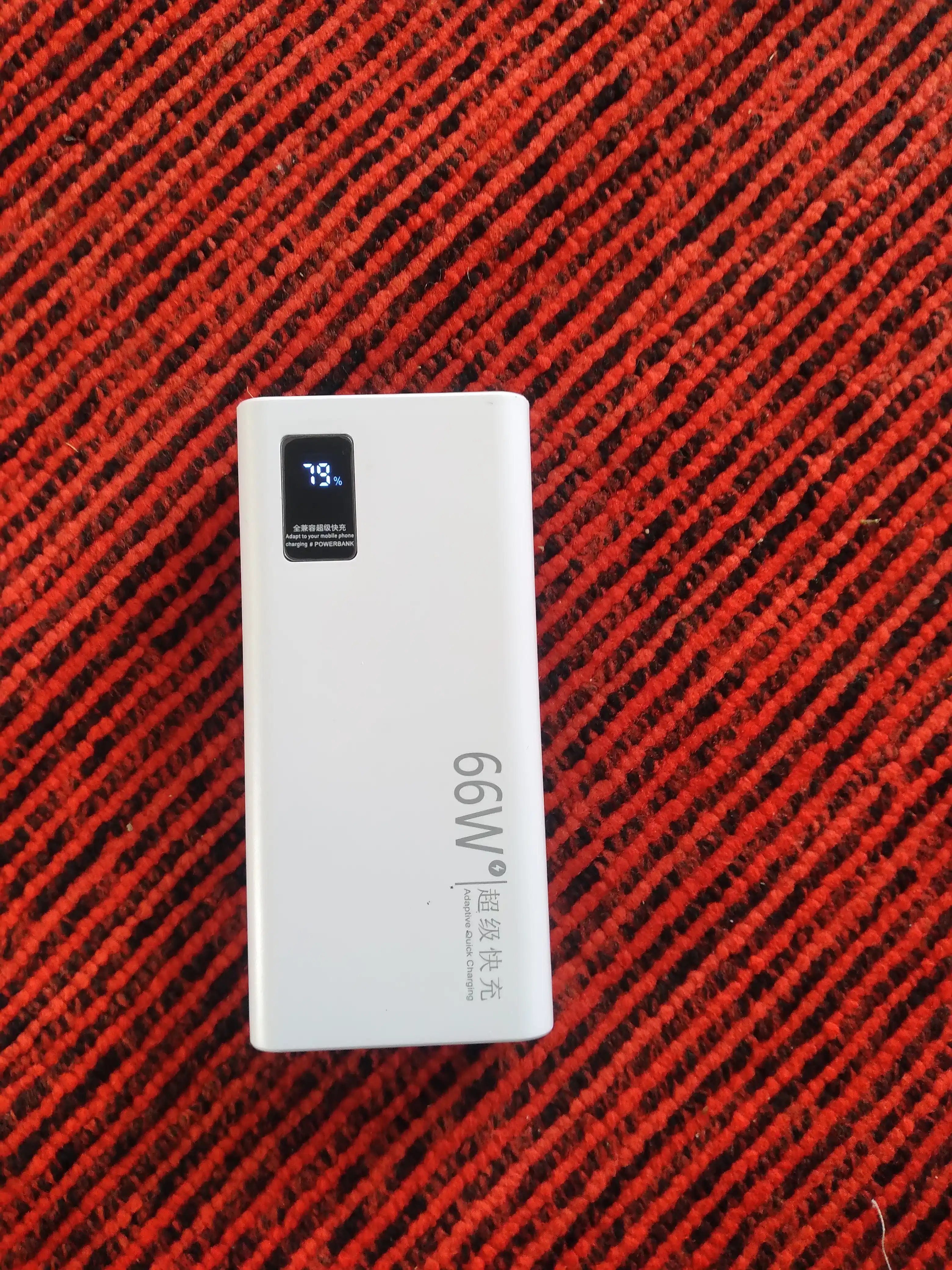 Tashqi akkumulyator Power Bank 66 W,tez zaryadlashni qo'llab-quvvatlaydigan, 20000 mA/soat