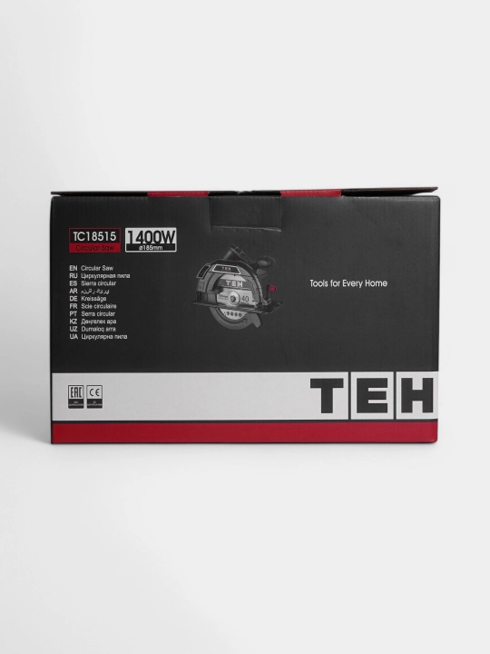 Циркулярная пила TEH TC18515, 1800W, 5300 об/мин, 185 мм