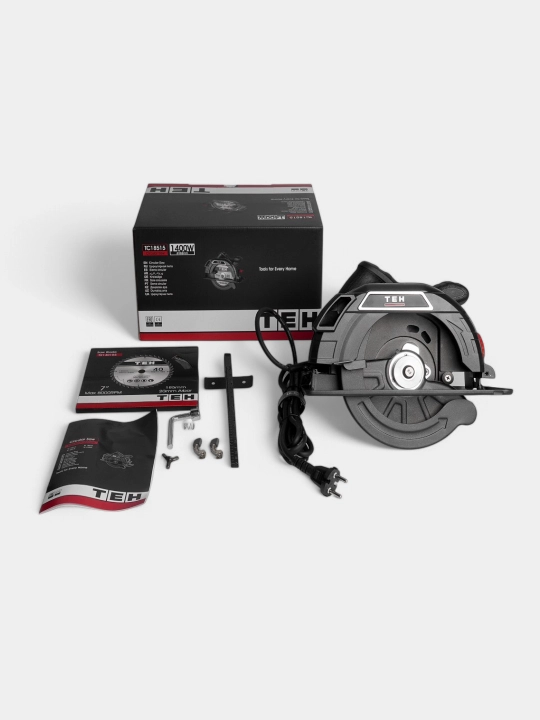 Циркулярная пила TEH TC18515, 1800W, 5300 об/мин, 185 мм