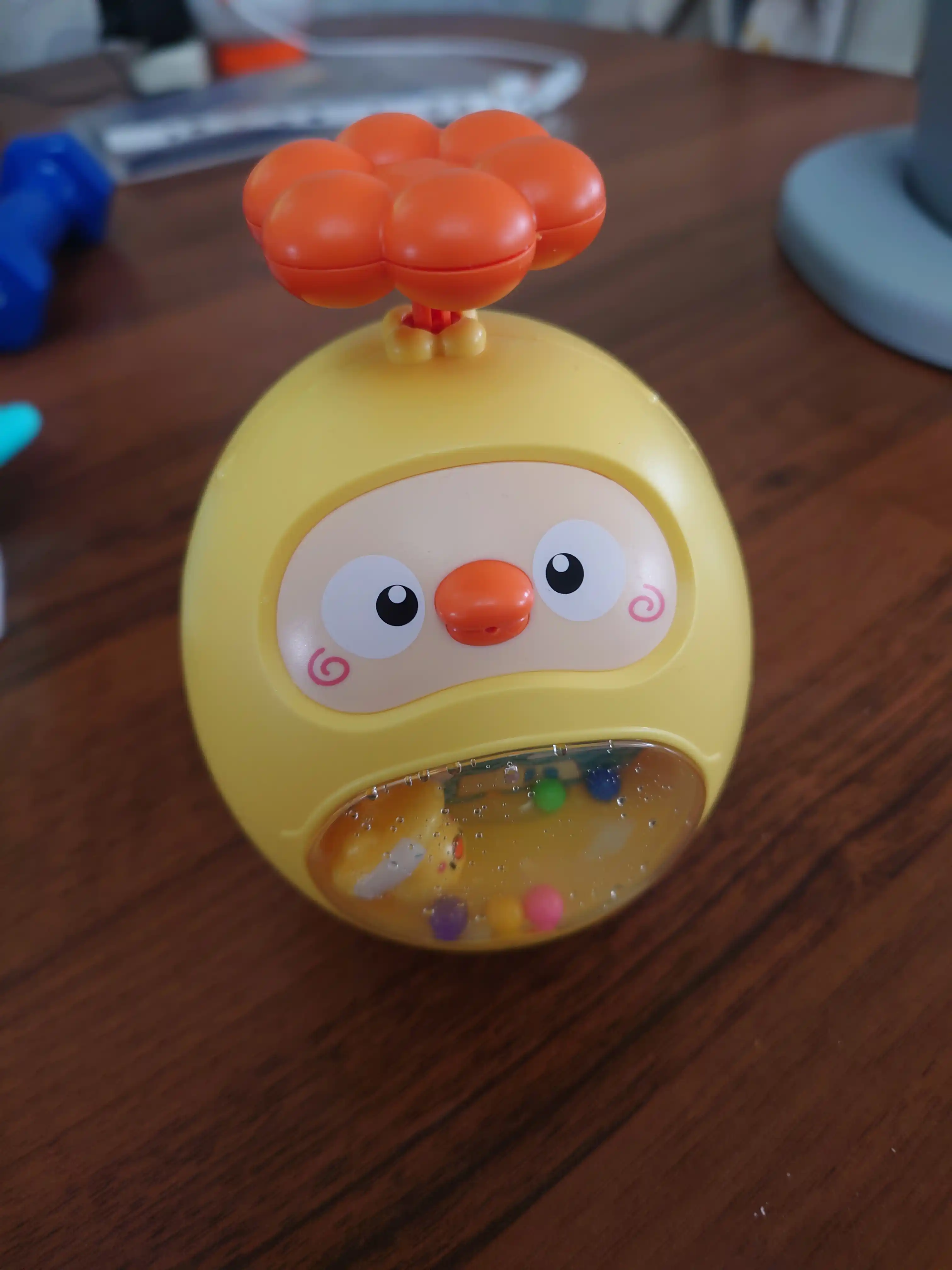 Игрушка для ванной, уточка неваляшка, брызгалка, для малышей