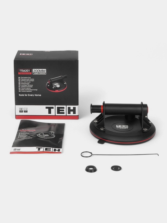 Присоска ручная TEH TTS6201, подъемность до 140кг