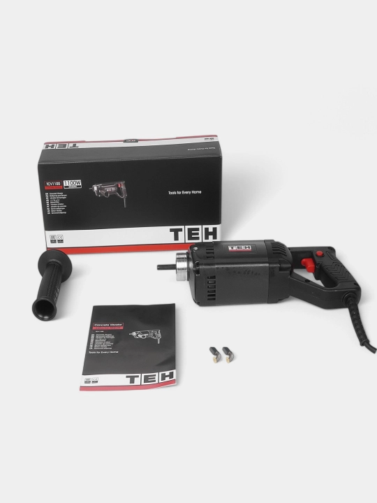 TEH TCV1100 beton vibratori, portativ, yuqori quvvatli, bulava 35 mm