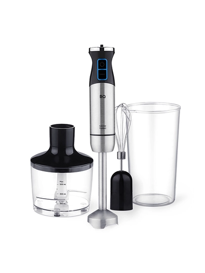 Qo'l blender BQ HB1032SS 4 tasi 1 da, 14000 ayl/daq gacha, quvvati 1200 Vt - 