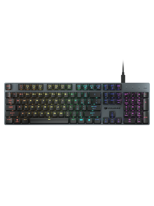 Клавиатура игровая, механическая, для компьютера с RGB-подсветкой, Cougar Luxlim