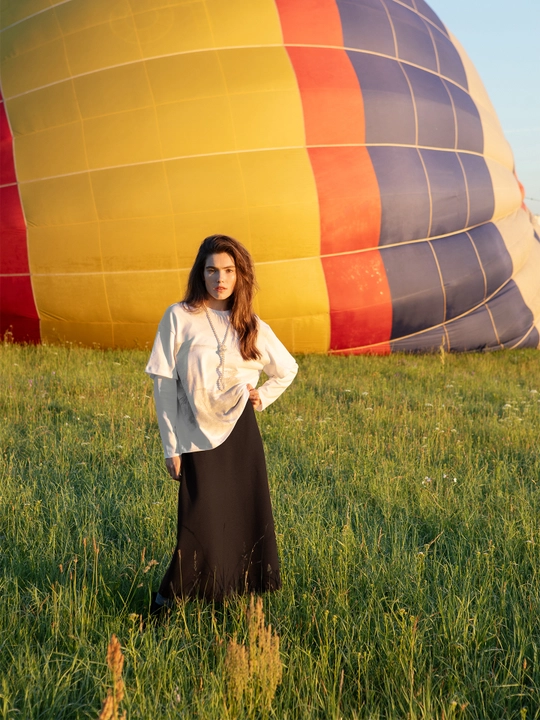 Uzun yengli longsliv oversize