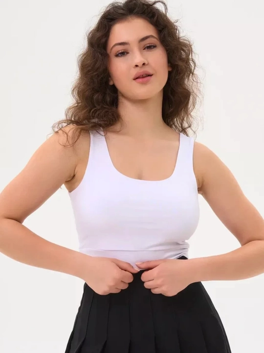 Ayollar uchun krop-top, monoxrom, NEO