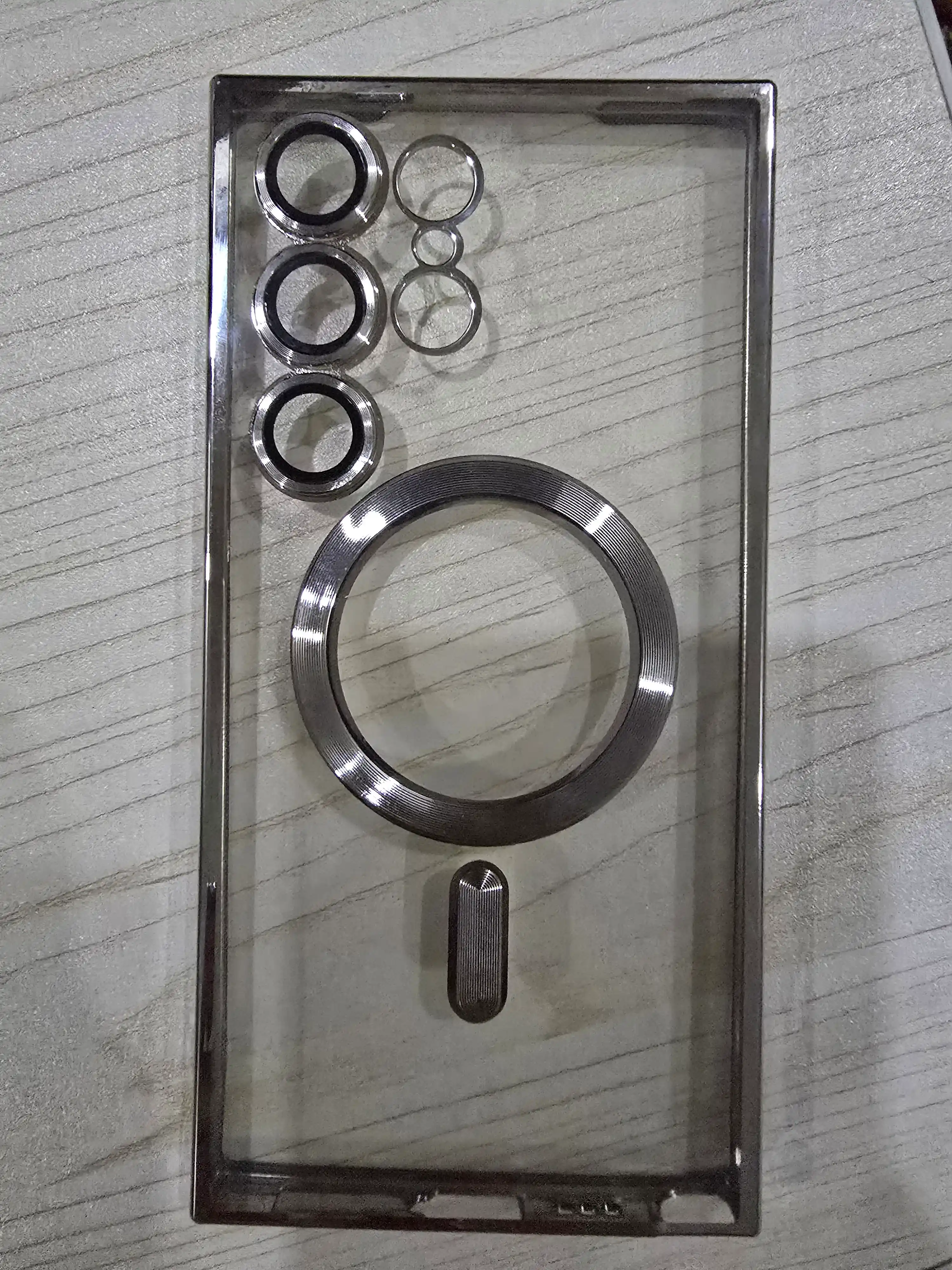 Чехол MagSafe для Samsung Galaxy S24, 23, 22, 21 Ultra, Plus, Fe прозрачный, силиконовый
