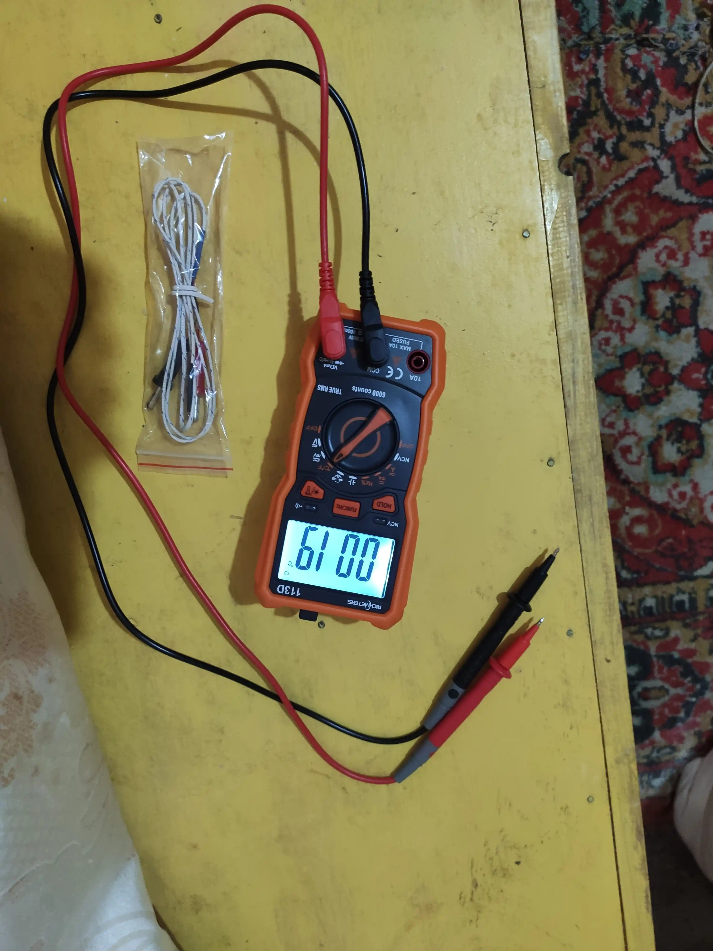 Мультиметр цифровой с прозвонкой автоматический RM113D