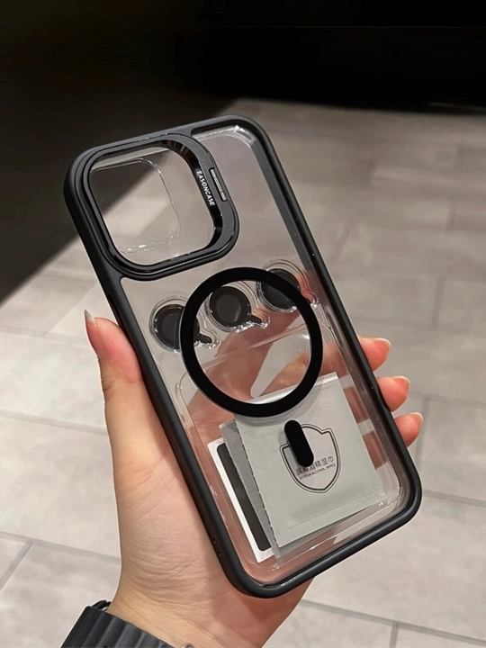 IPhone 11, 12, 13, 14, 15, 16, 17, Pro, Max, iPhone Mini uchun MagSafe g‘ilofi, shaffof, taglik bilan
