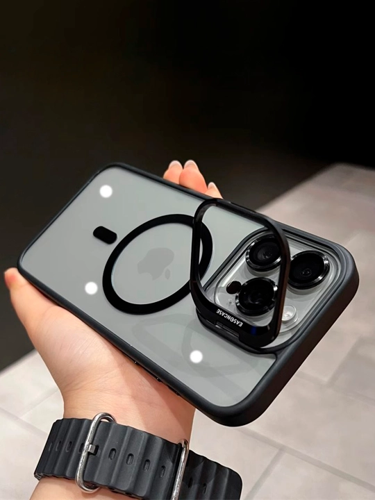 IPhone 11, 12, 13, 14, 15, 16, 17, Pro, Max, iPhone Mini uchun MagSafe g‘ilofi, shaffof, taglik bilan