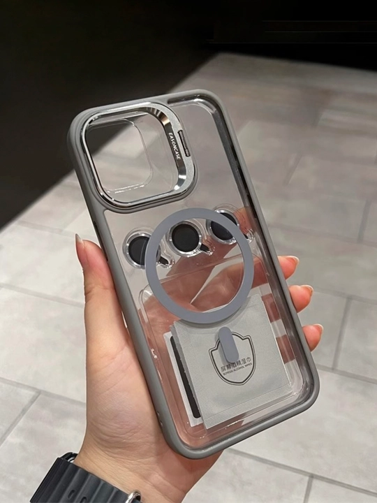 IPhone 11, 12, 13, 14, 15, 16, 17, Pro, Max, iPhone Mini uchun MagSafe g‘ilofi, shaffof, taglik bilan