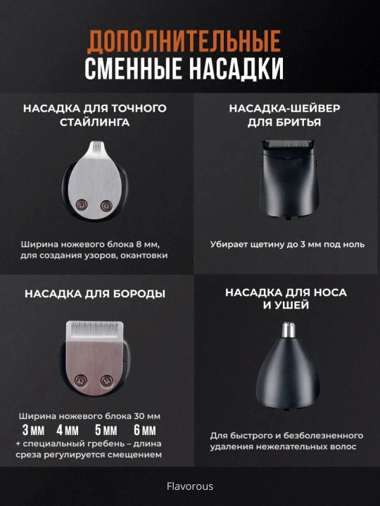 Профессиональный триммер для стрижки волос и бороды, VGR триммер набор