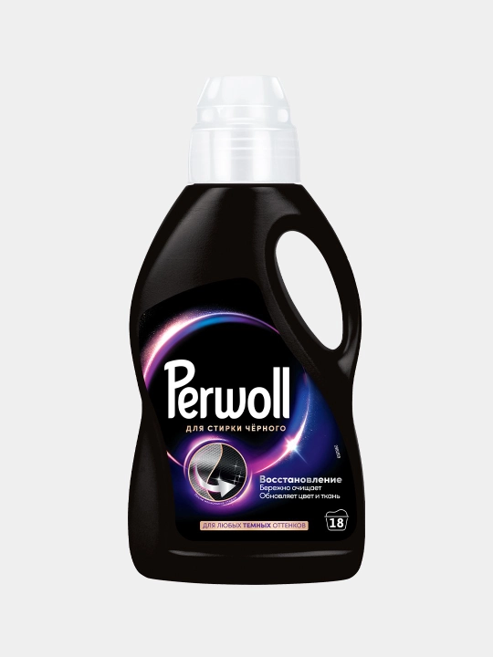 Гель для стирки Perwoll эффект восстановления для темного, 1 л