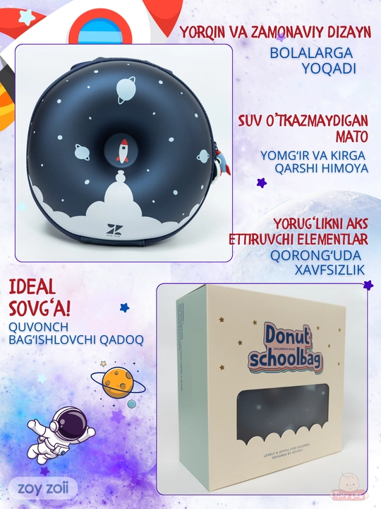 Детский рюкзак Zoy Zoii для школы и прогулок 