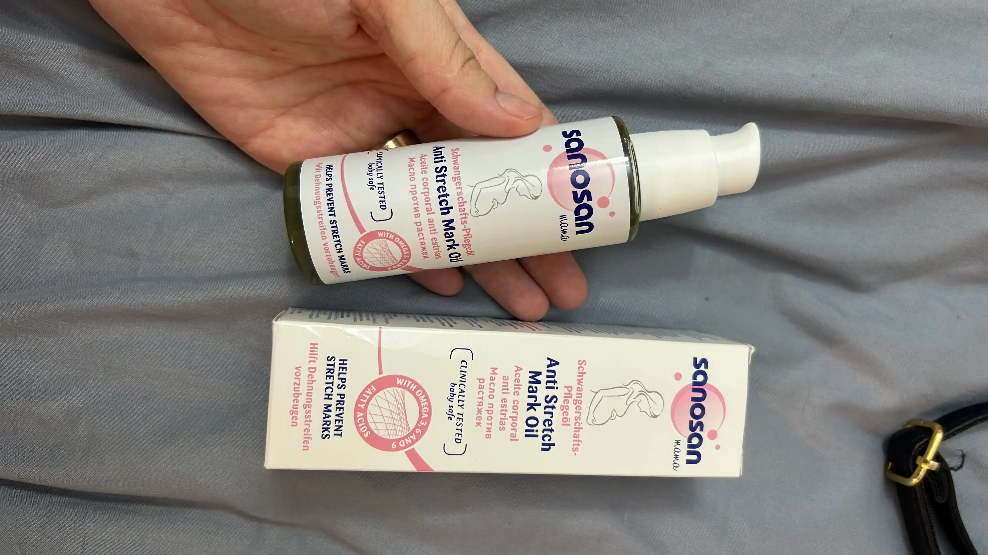 Cho'zilgan belgilar uchun Sanosan Mama yog'i, 100 ml