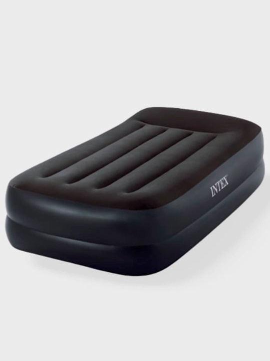 Intex 64122 o'rnatilgan nasosli bir Kishilik havo to'shagi
