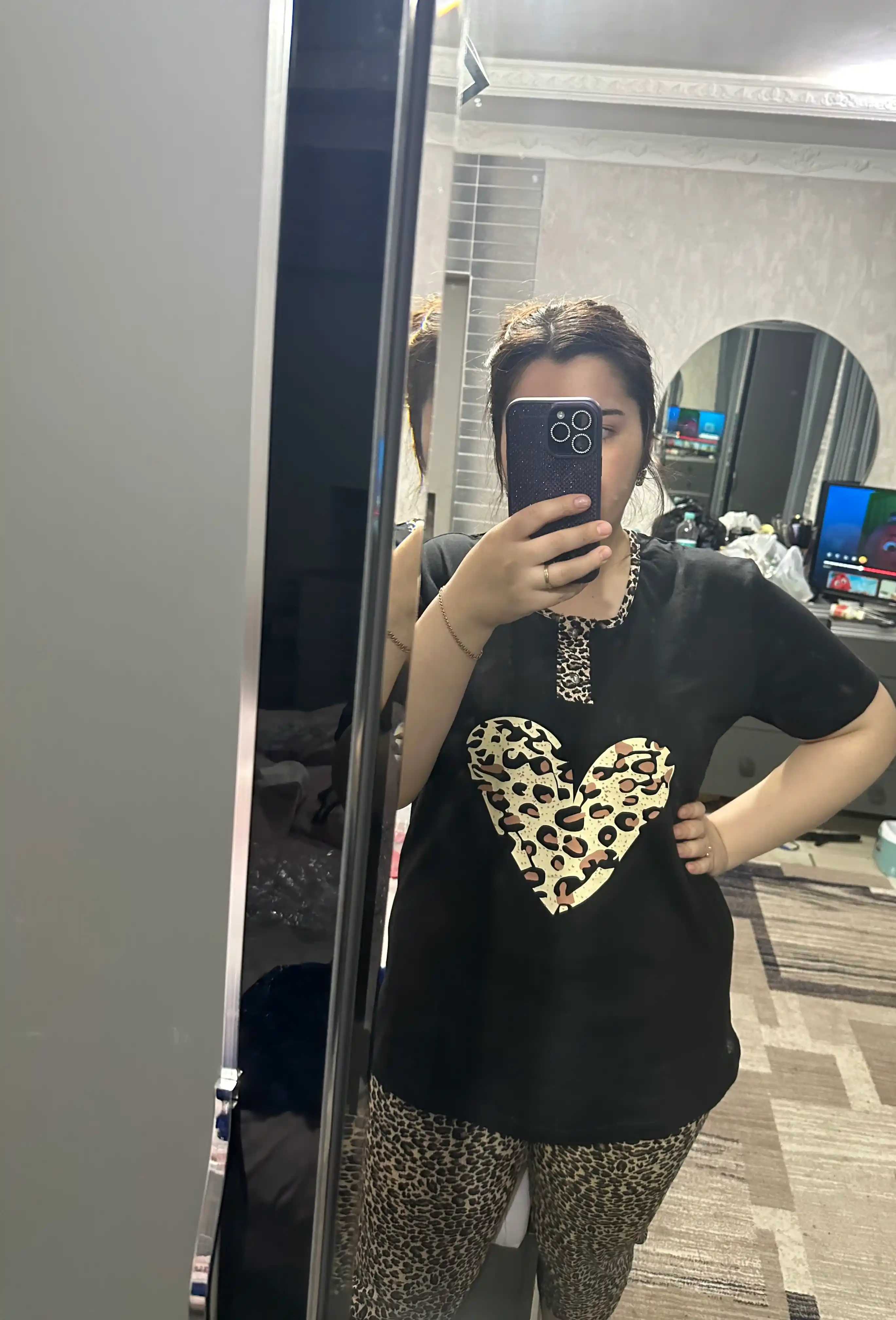 Ayollar pijamasi, 100% paxta